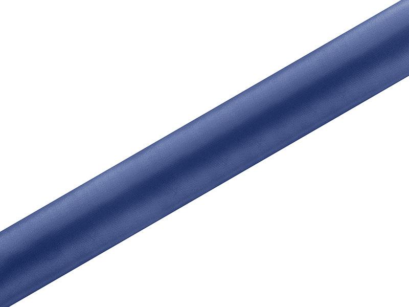 Satin glatt, in Dunkelblau, 0, 36 x 9m (1 Stk. / 9 lfm) - FeierGlanz